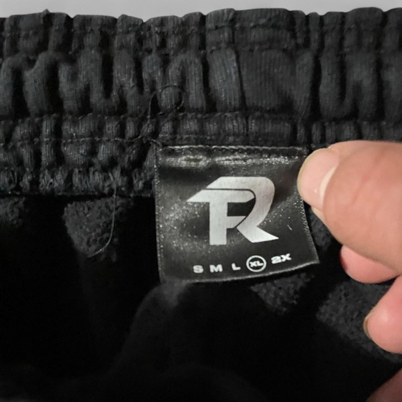 Balenciaga Black Sweatpants with Gray Flame Design - Picture 2 of 2